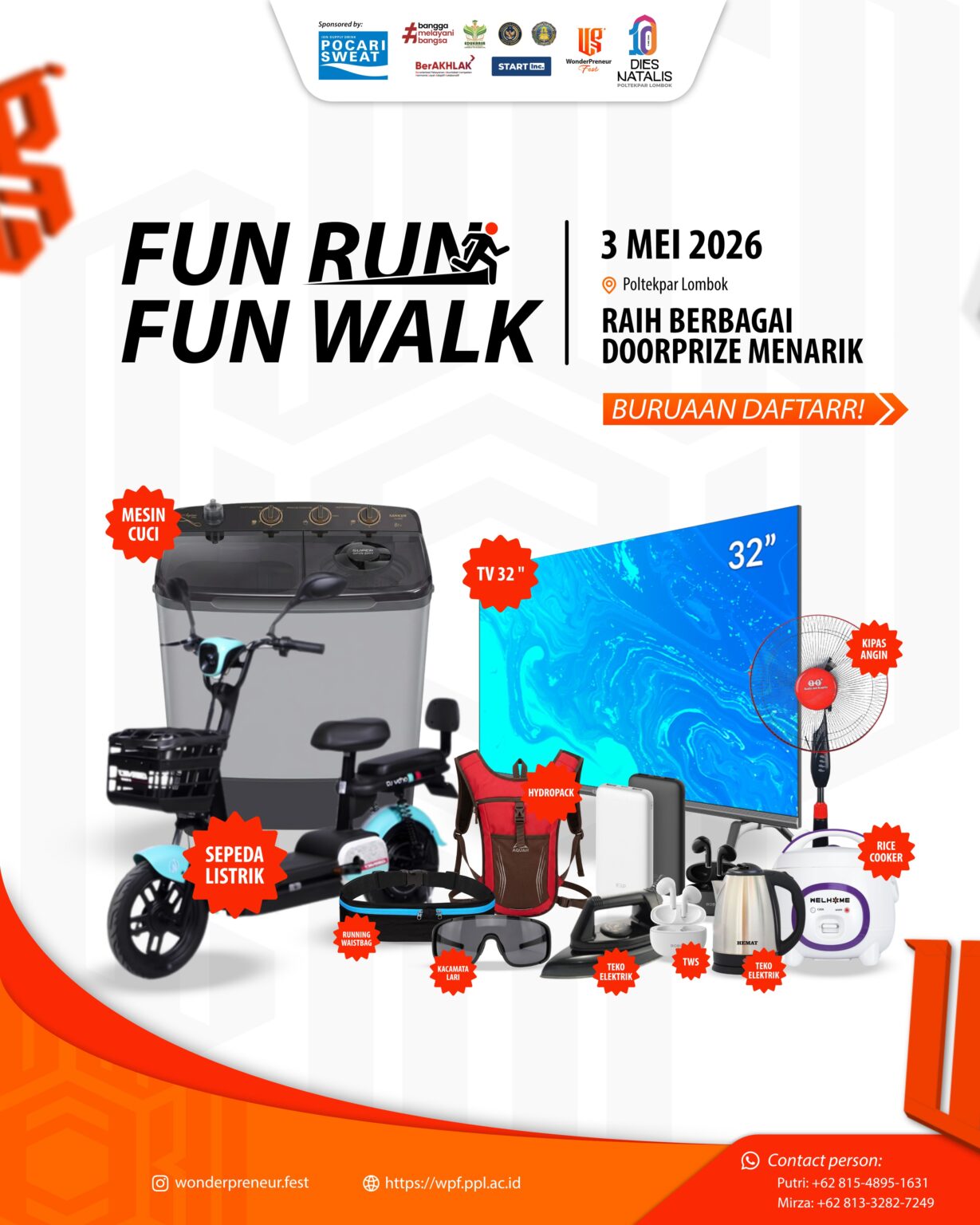 poster fun run and walk